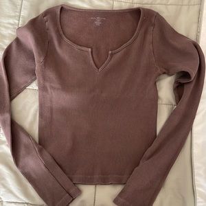 brandy melville brown top